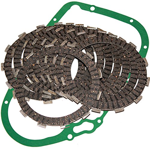Caltric Clutch Friction Plates & Gasket Compatible with Suzuki Vl1500 Vl-1500 Vl1500B Intruder 1500 1998-2004