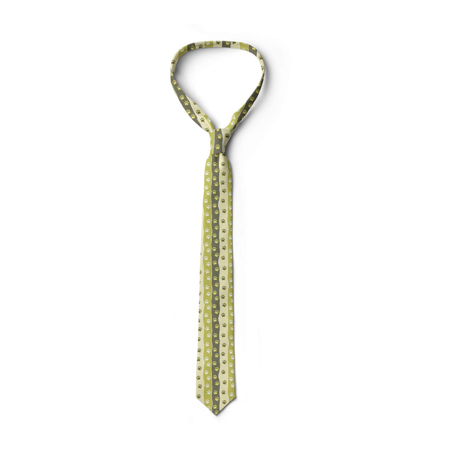 Lunarable Necktie, Cat and Dog Paw Traces, 3.7