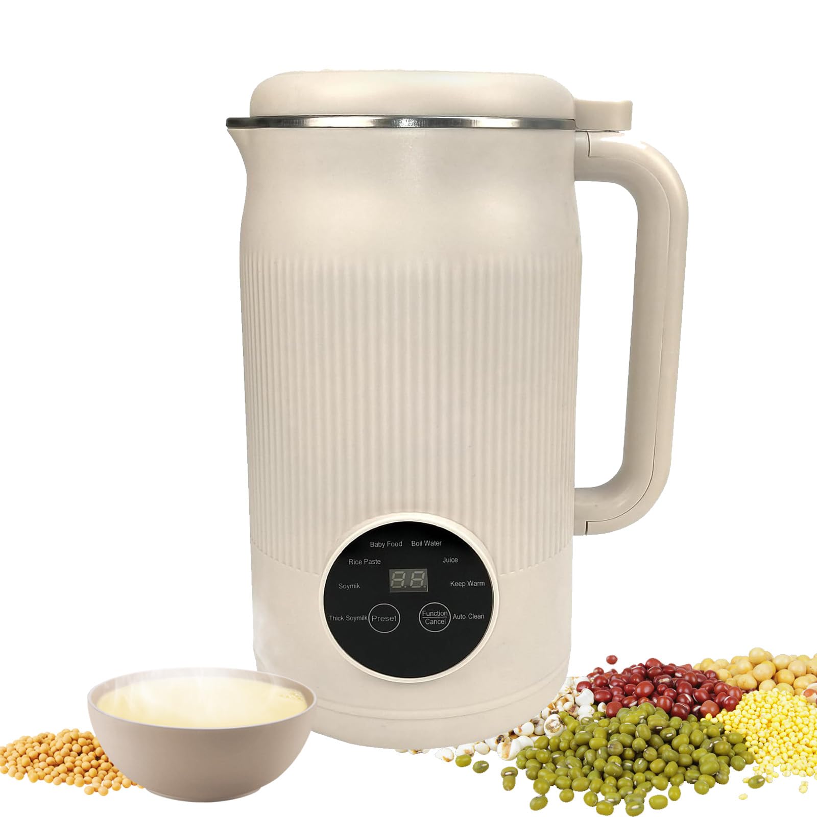 Macchina per latte di noci 8 in 1, robot da cucina 1200 ml, acciaio inox autopulente