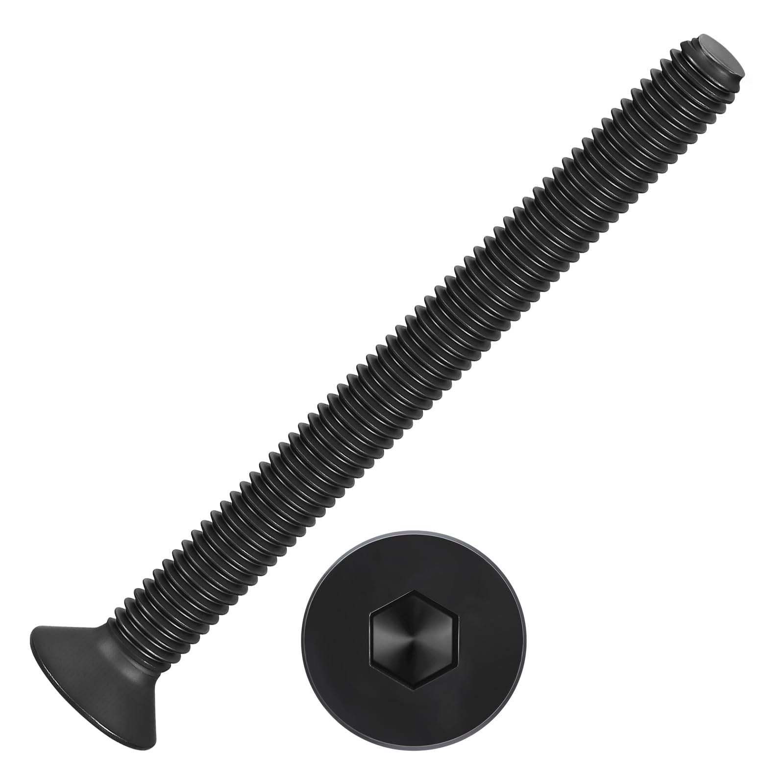 Kozelo 10Pcs[M6-1x65] Flat Head Socket Cap Screw Countersunk Bolt — image 1