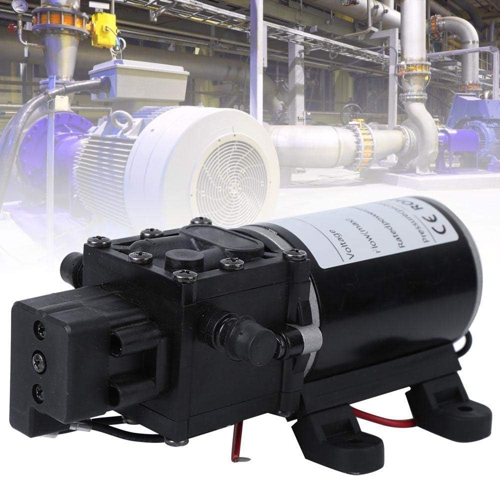 Oumefar DC12V 18V Intelligent Diaphragm Pump 1.2mpa Right Water Outlet Fresh High Pressure Self-priming Automatic shower Booster Pump(18V Motor)