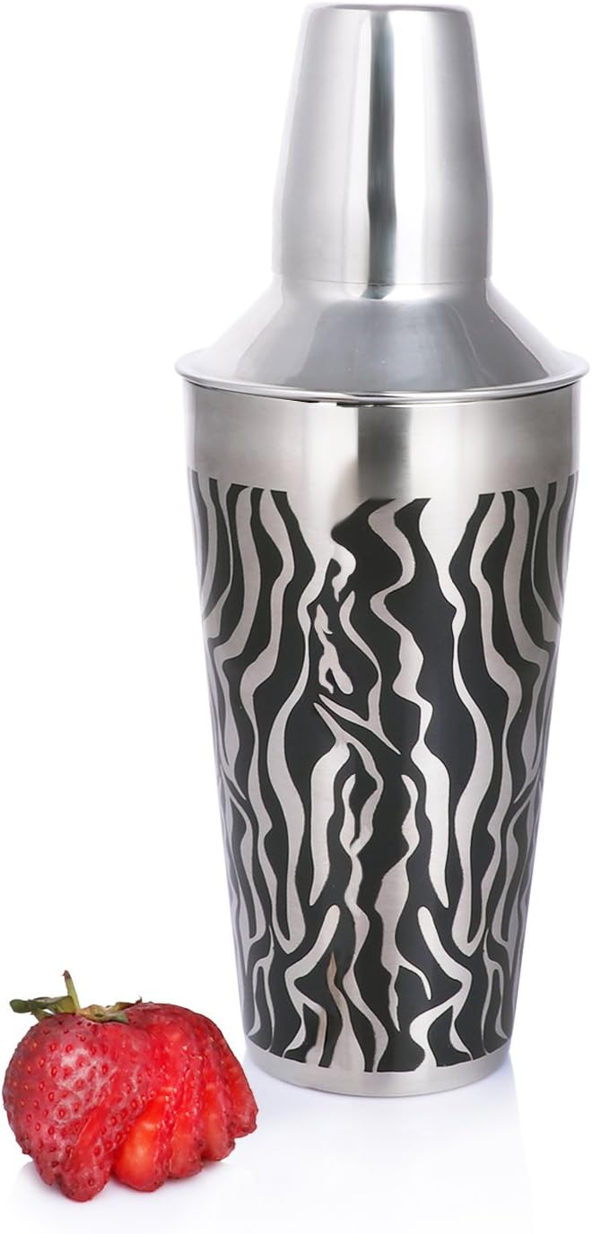 Urban Snackers Stainless Steel Cocktail/mocktail Shaker, Silver, US6382