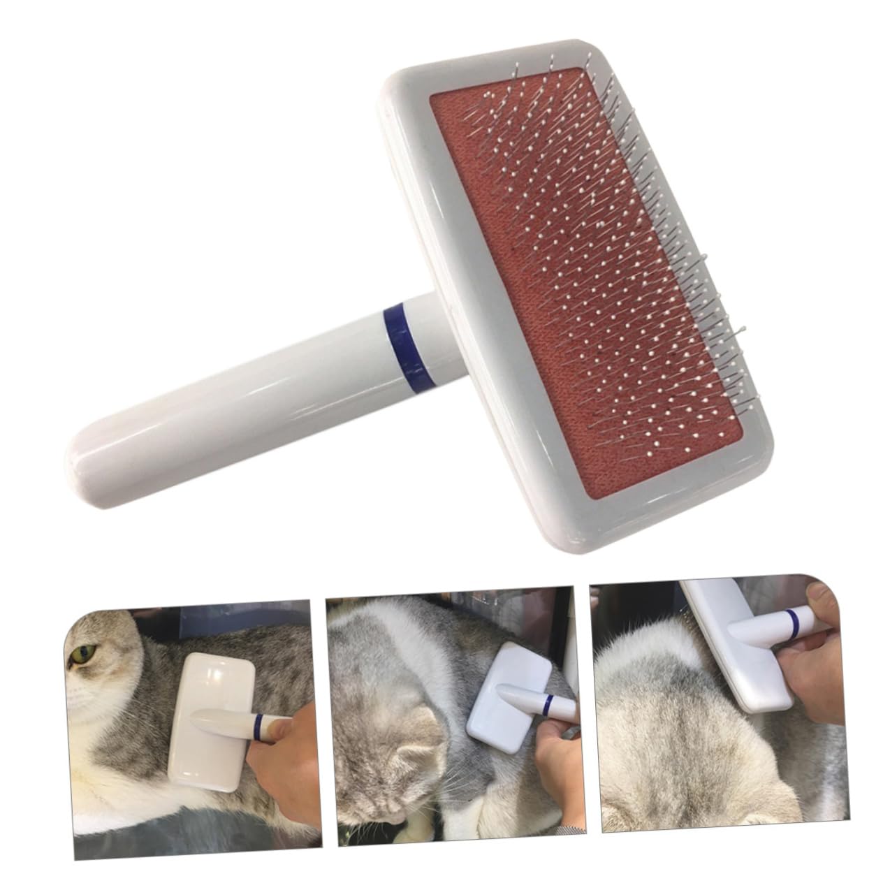 Brosse De Toilettage Pour Animaux Anti-mue Pour Chien Et Chat Élimine Poils Morts Et Nœuds Massage Doux Pour Peau