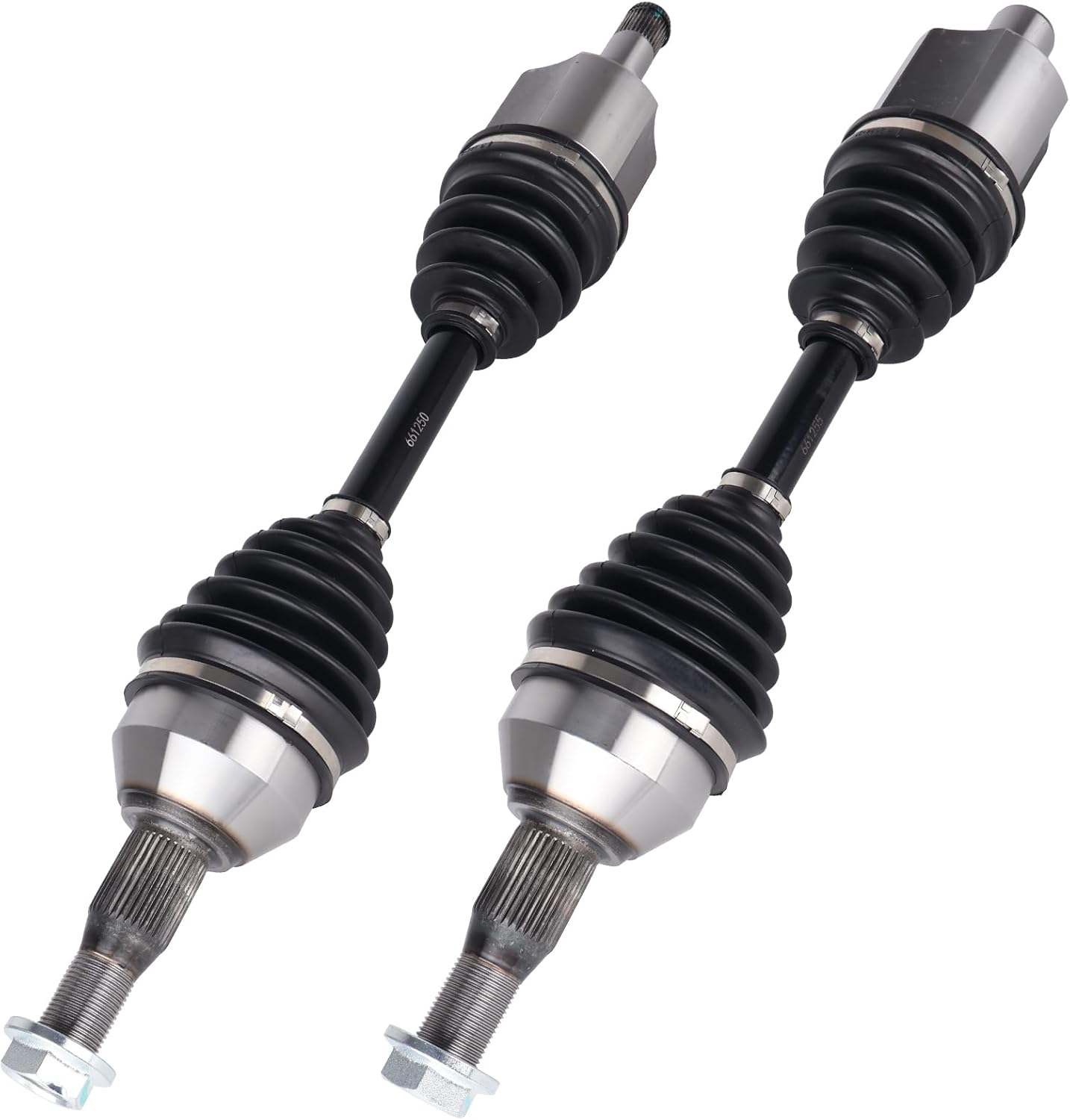 KUSATEC Front CV Axle Shaft Assembly Fit for Buick Allure Century LaCrosse Regal Chevy Impala 2Monte Carlo Venture Oldsmobile Intrigue Silhouette Pontiac Grand Prix Montana, Replace# 66-1255 66-1250