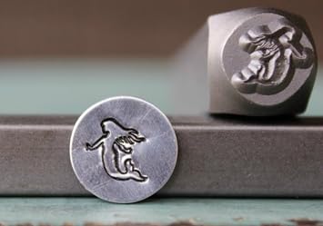 8mm Mermaid Metal Punch Design Jewelry Stamp