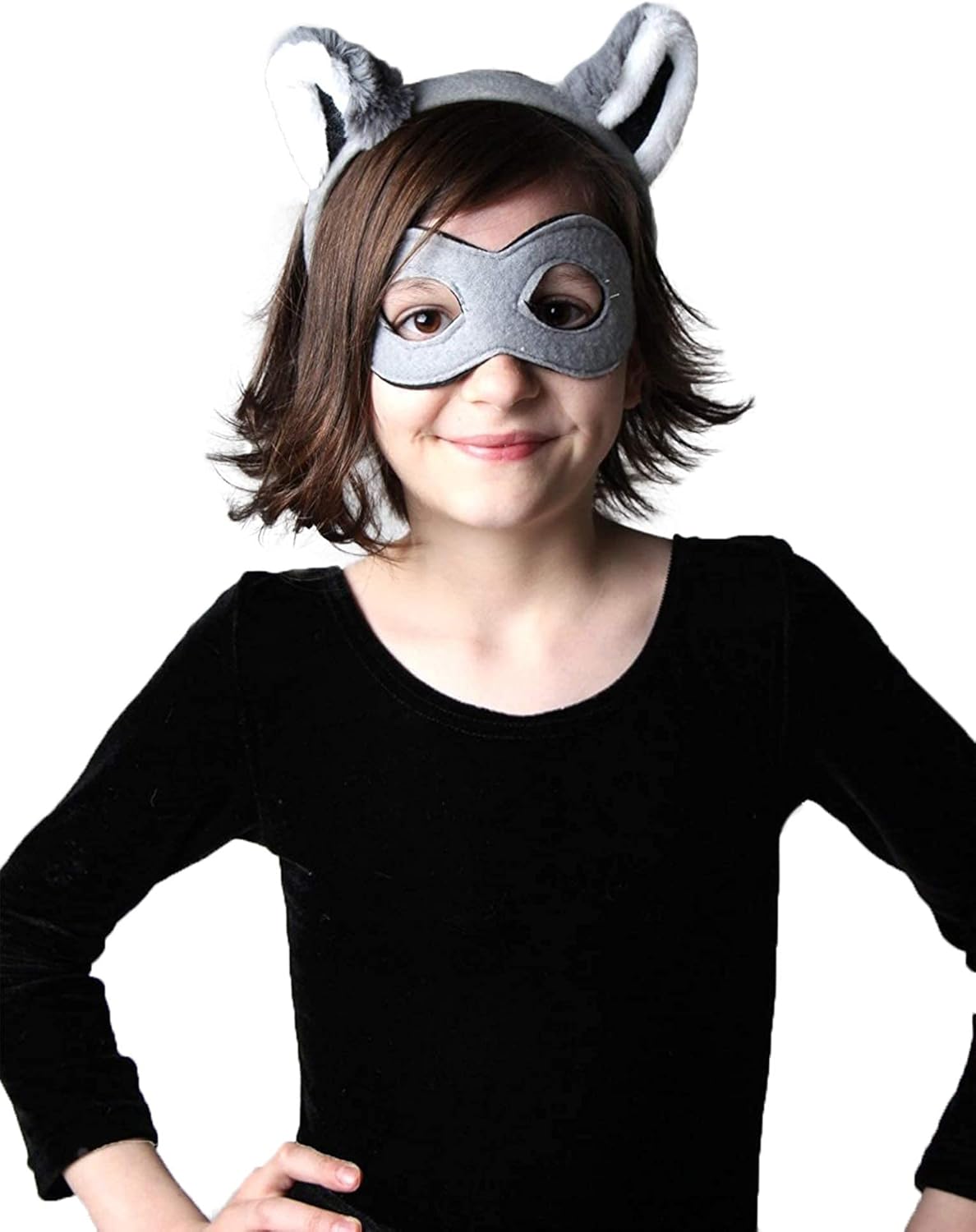 Kids Plush Farm, Mythical, Woodland and Zoo Animals Headband Ears & Tail Costume Set (Choose Style) - Image 3