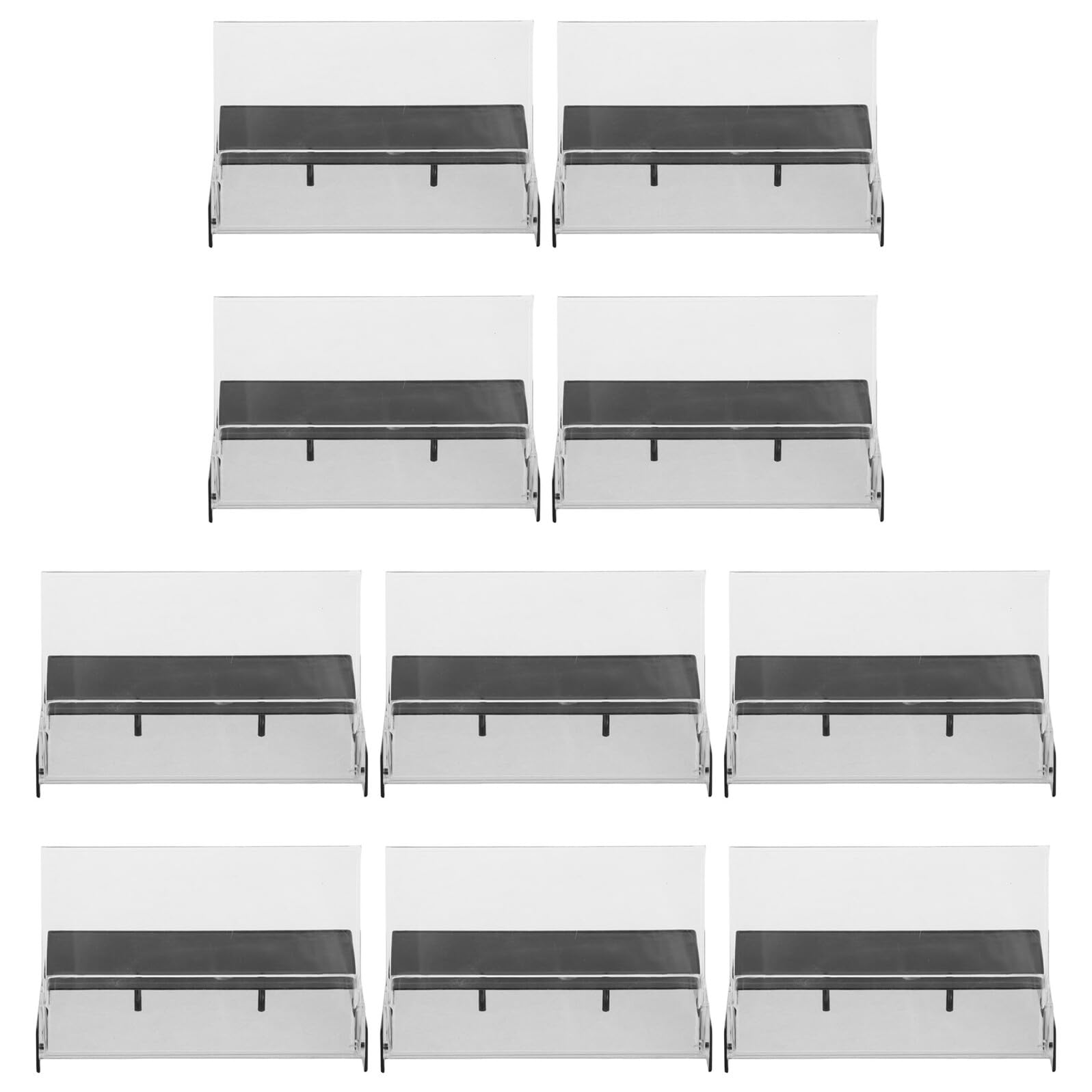 10 pièces Boîtier Cassette Audio Vintage Boîte de Rangement Plastique Transparente Robuste Protection pour Cassettes Audio Accessoire Rétro pour Stockage et Transport