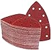 Price comparison product image Prio-Triangle Sanding Sheets 25 pieces  11-holes  105 x 152 mm  grain 60  for Multi-Sander Bosch Prio Ventaro  Triangle Grinding-Pads  Sanding-Paper