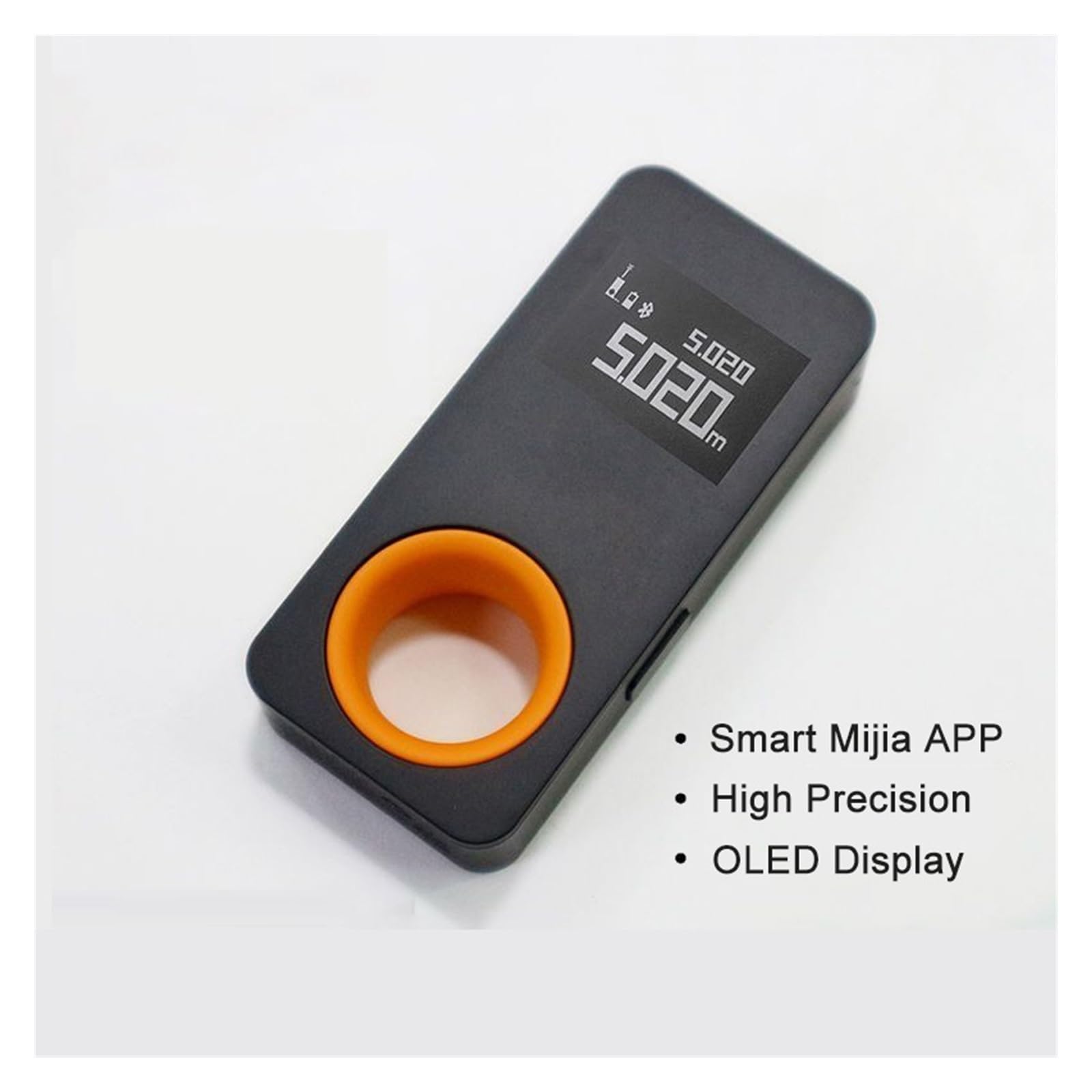 Mini Cinta métrica láser Telémetro Inteligente Pantalla de 30M Medidor Distancia Conectar al teléfono móvil Precisión Flexibilidad Medición