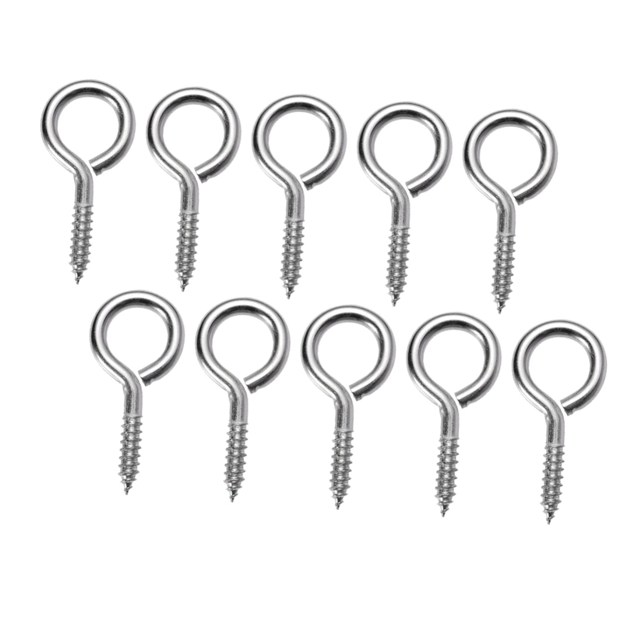 HOMOCONO Eye Pin Screws Kit 25pcs Screw Eye Threaded Hooks for DIY Jewelry Making