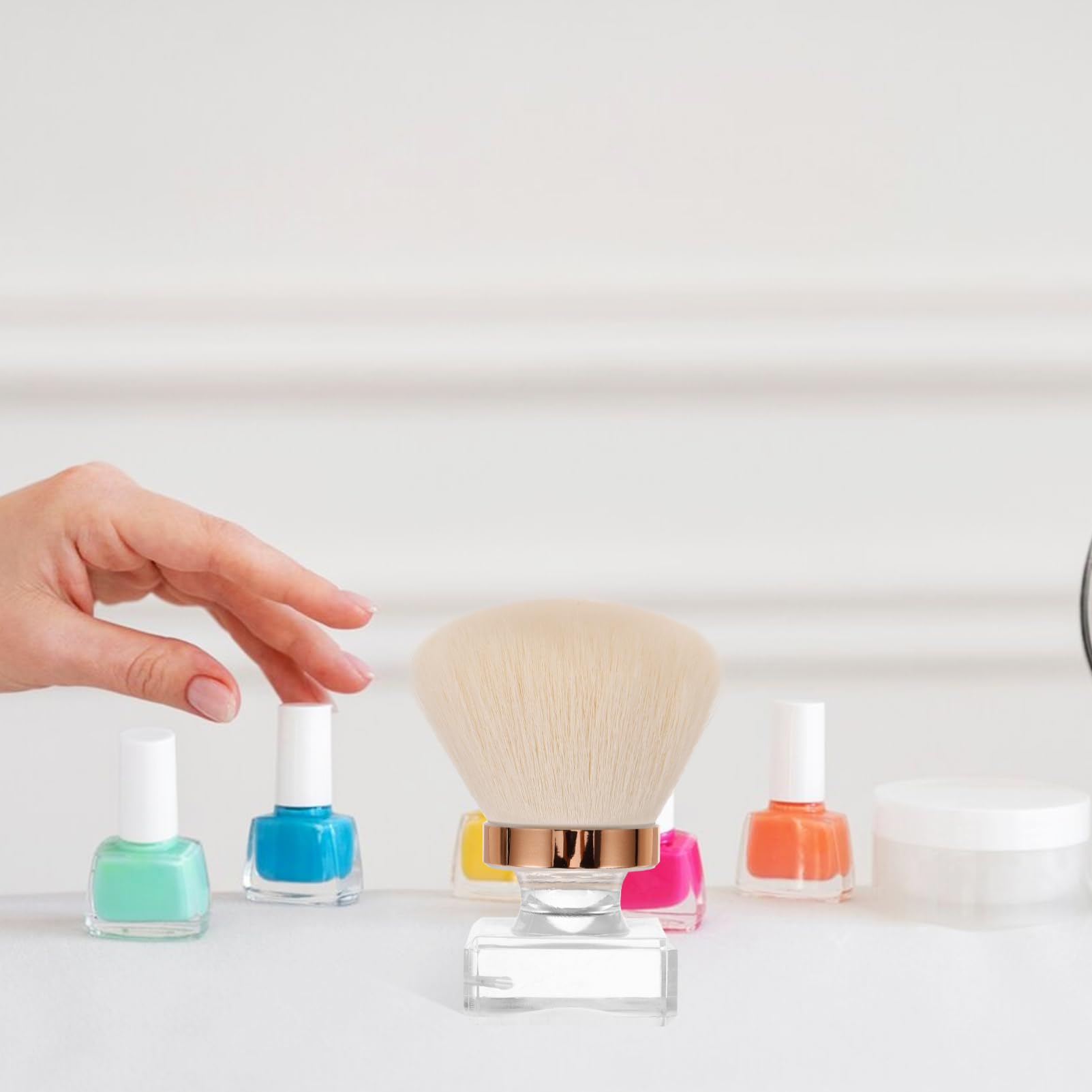 Beaupretty 5piezas Cepillo De Limpieza Para Uñas Mango Ergonómico y Cerdas Para Manicura y Pedicura Herramienta Portátil De Maquillaje y Cuidado Personal