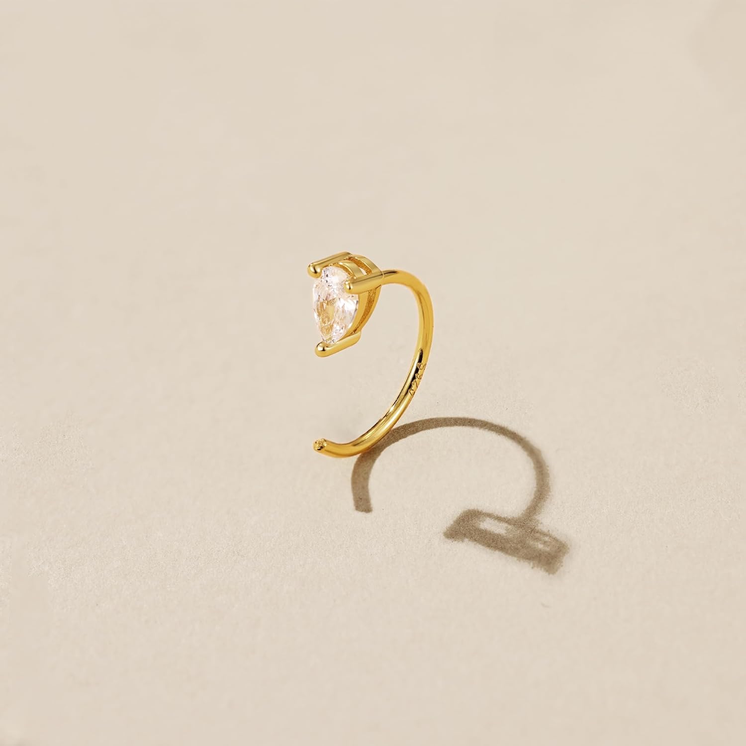 Gacimy Huggie Half Hoop Earrings for Women, 1/2 Inches Small Gold Hoop Earrings for Women - Image 5