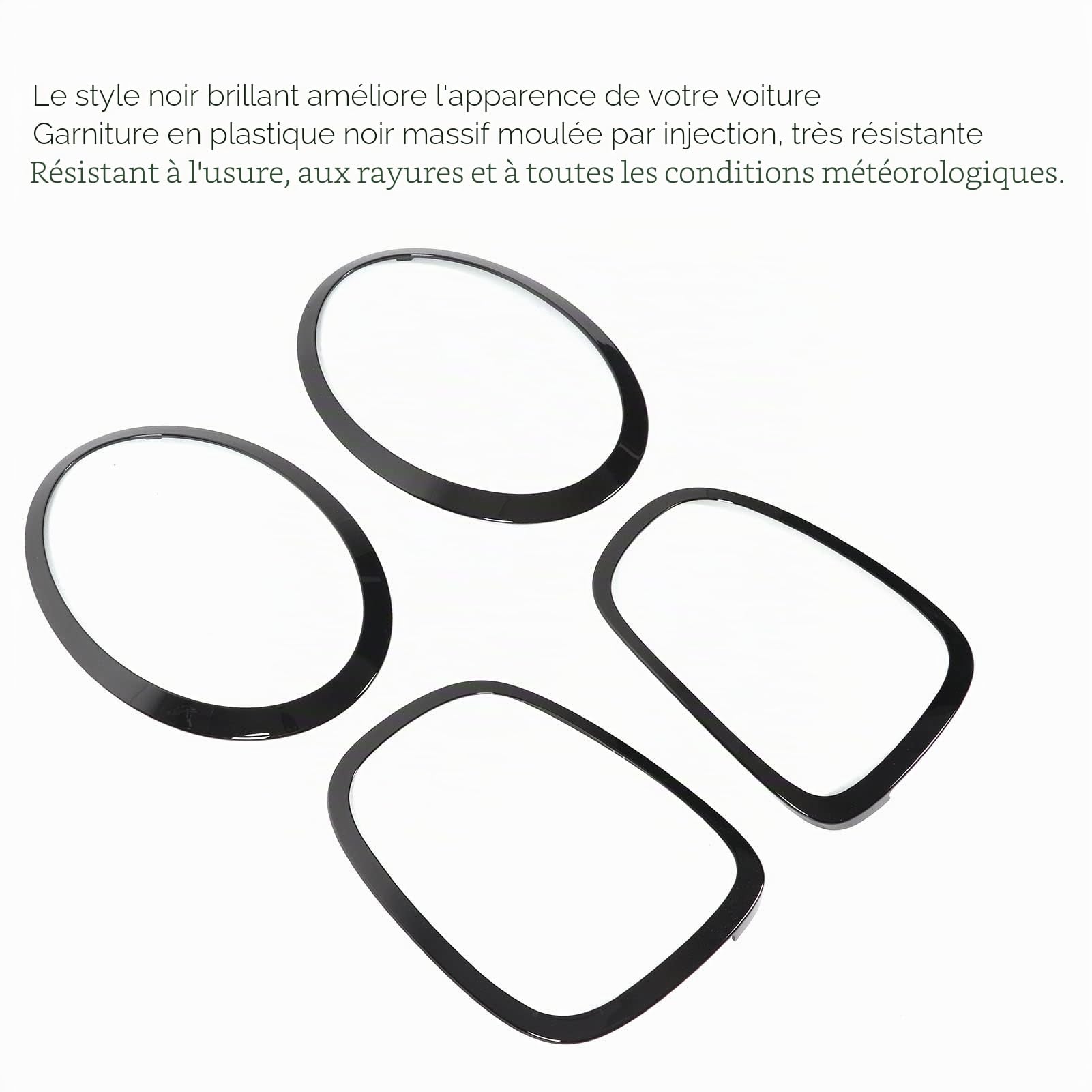 Autres Accessoires, Garnitures de Couverture de Contour pour F55 F56 F57 One S Jcw 2014 + Feu Arrière de Phare Noir Brillant pour F55 F56 F57 One S Jcw 2014+