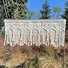 Macrame Wall Hanging Boho Woven Tapestry Valance Window Kitchen Macrame Curtain Door Divider Decoration Bedroom Home Macrame Curtains 55.1 Wx23.6 L