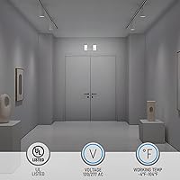 Vista 2 de TORCHSTAR Iluminación LED de Emergencia, Luces de Emergencia Comerciales con Batería de Respaldo, Certificación UL, Dos Cabezales Cuadrados, CA