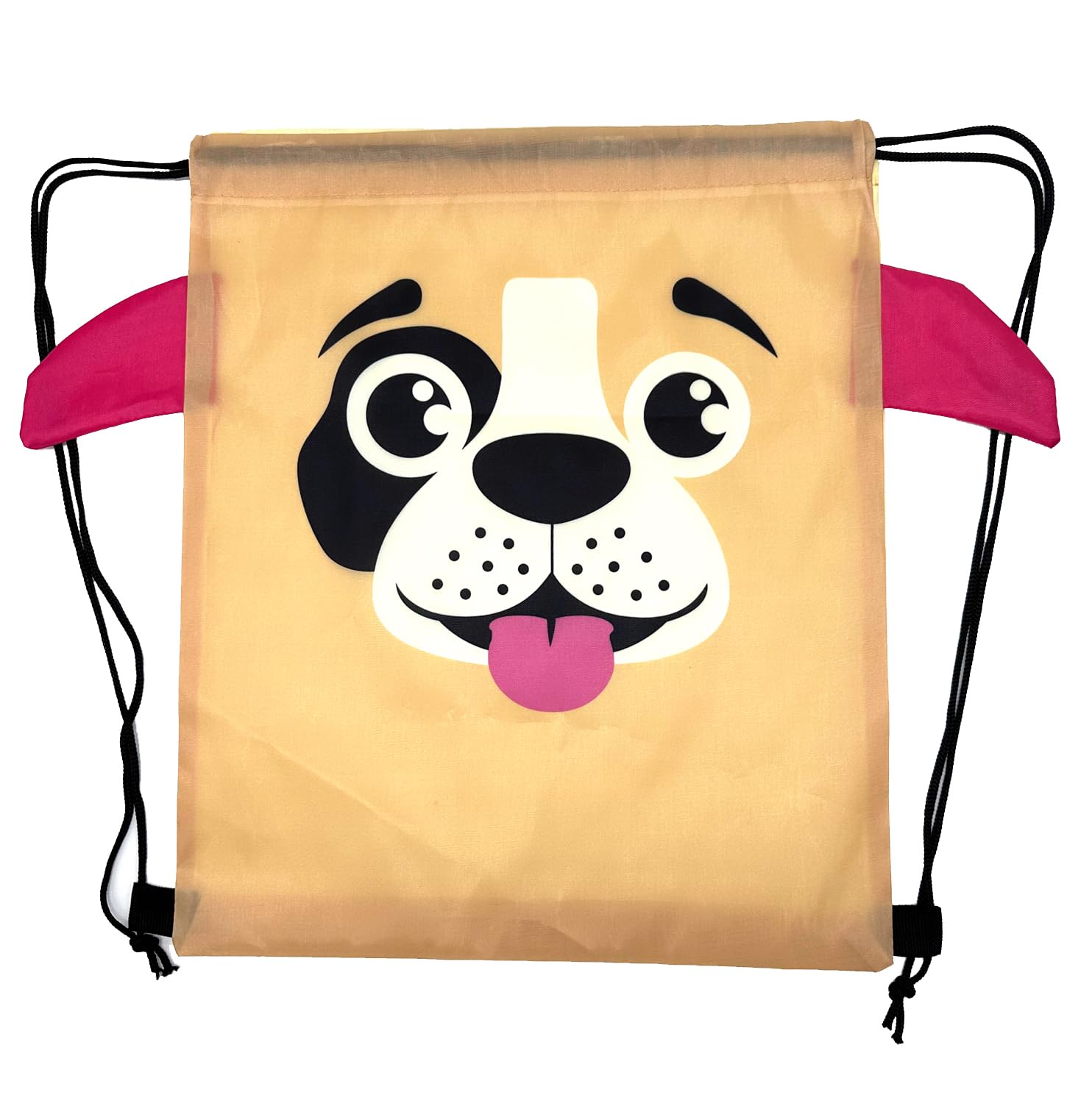 Creative Cartoon Animal Beach Bag, Portable Swimsuit Backpack, Drawstring Storage Bag for Shell Sea Pool Toy (Dog) - Image 2