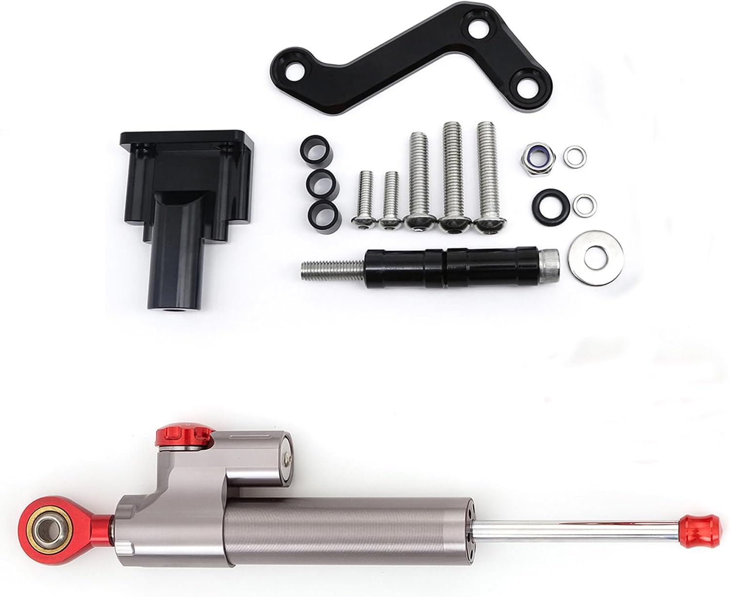 For MT03 MT-03 2020 2021 2022 2023 CNC Motorcycle Steering Damper Stabilizer Buffer Control Bar with Mounting Bracket Support Kit Blue