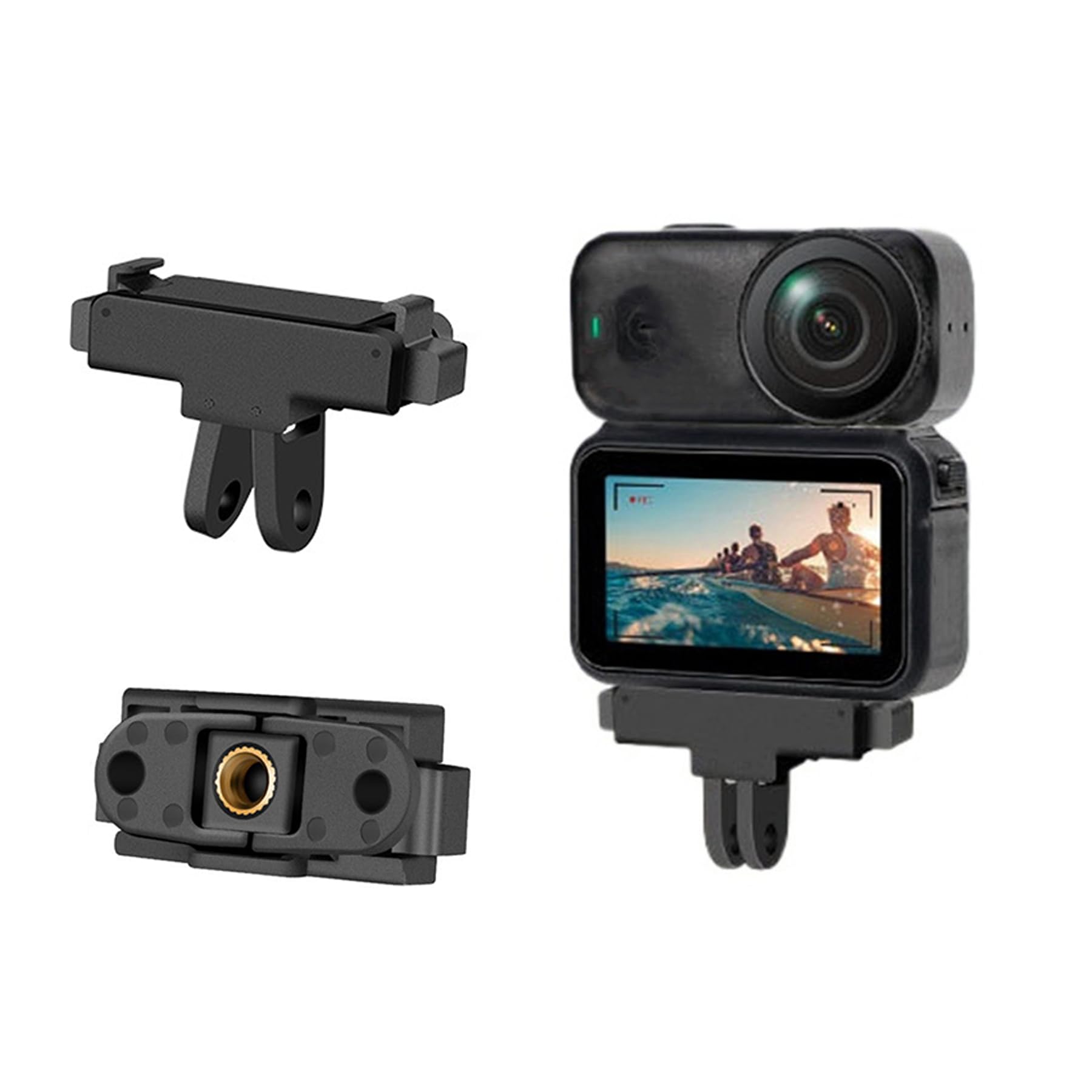 Magnetic Mount Compatible with DJI OSMO Nano Accessories, Dual-Direction Quick-Release Base Adapter Foldable Connector for DJI Nano Camera Selfie Stick/Tripod/Vlogging