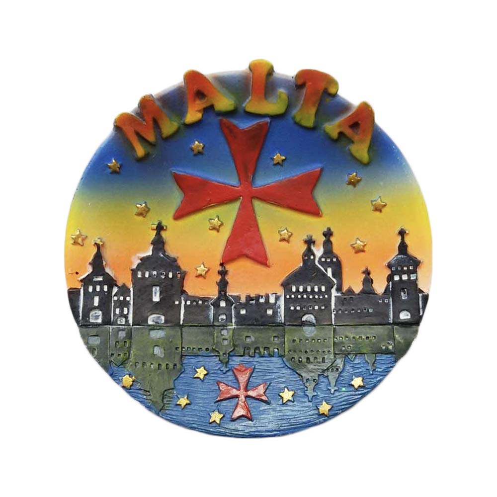 Wedarego Malta Resin 3D Refrigerator Magnet,Famous Tourist Souvenirs, Resin Fridge Magnet,Home And Kitchen Decoration