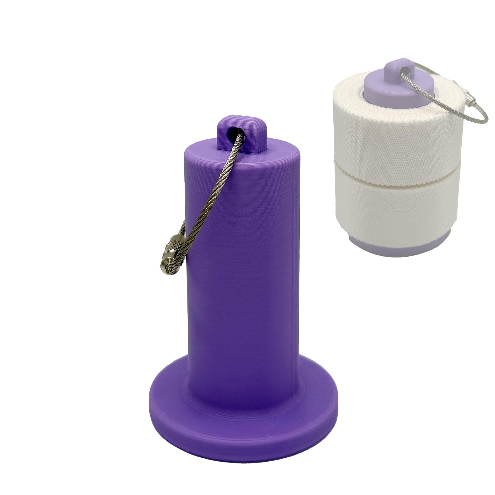Rollie Holdie – Medical Tape &amp; Gauze Roll Holder with Keyring Attachment – Compact and Portable (Lavendar Bliss, 2 Inch Holder)
