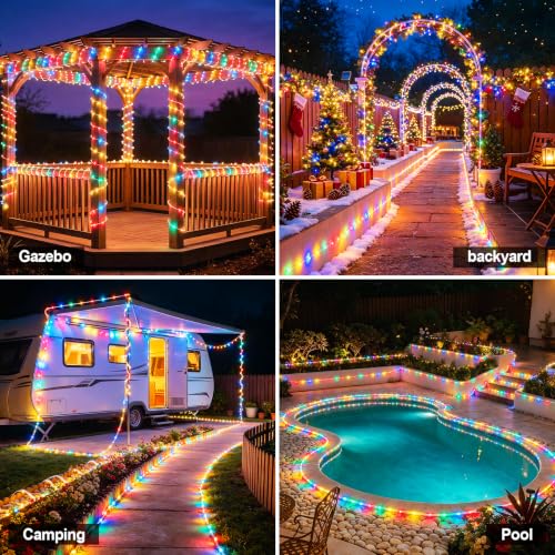 Slyuexu 100-LED 39' Solar Rope String Lights (Various) 6.99 + Free Shipping w/ Prime or on 35+ + 50% Off Code PV4IY7A7 - image 7