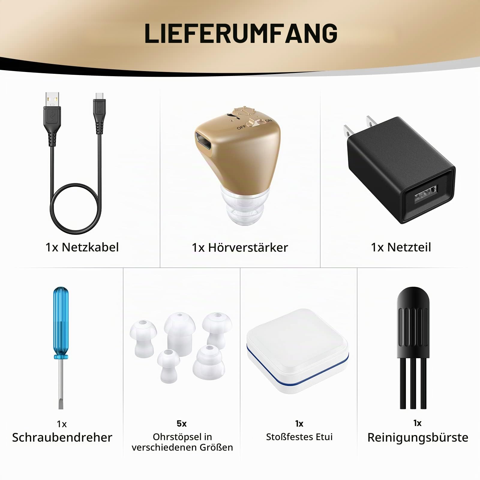 Wiederaufladbarer Soundverstärker mit digitaler Rauschunterdrückung für tragbares Tragen