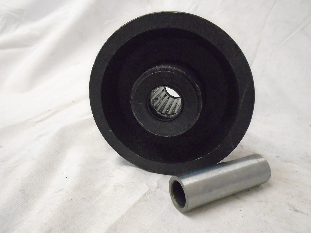 4" X 2" V-Groove 7/8" Iron Steel Caster Wheel 600lbs Each (4)