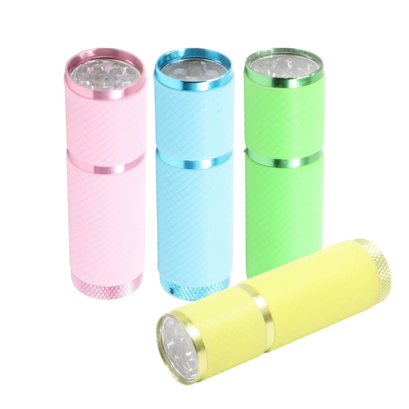 Aiweijia 4 Pack Mini LED Torches, Waterproof Pocket Lights for Camping