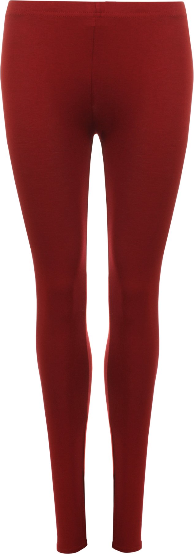 Wearall Women's Wine Stretch Long Leggings Plus Size 28/30