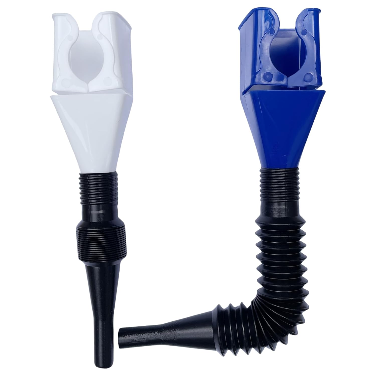 Funnels for Automotive Use,2pcs Retractable Auto Fuel Funnel for Oil Change,Filling Water,Gasoline,Coolant in Cars