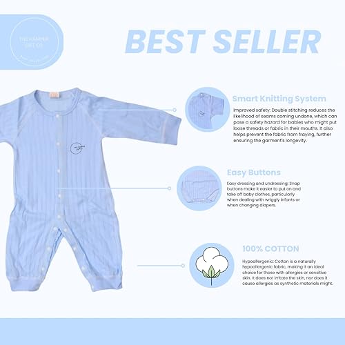 Miniatura 4 de Regalo para bebé recién nacido, set de regalo para bebé, revelación de género, niño recién nacido, azul bebé, 0-3 meses, Azul bebé