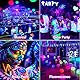 NATPOW 36W UV Bar Schwarzlichtlampe, LED Schwarzlicht mit Stecker, Wasserdicht Schwarzlichtlampe Fluoreszenz Blacklight Partylicht für Halloween Aquarium Bar Neonfarben Disco(2 Pack)