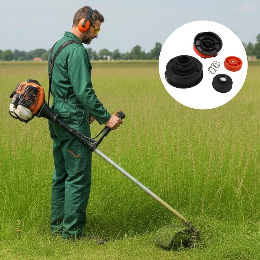 Trimmer Head Fit for Remington RM2510 RM2520 RM2560 Murray – Multi-Task Strimmer String Grass Lawn Mower Spool Head Accessories