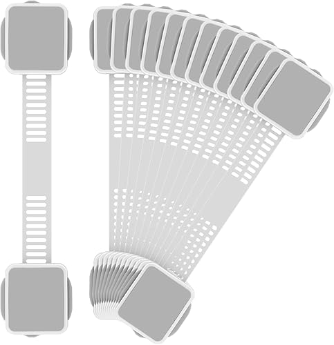 Miniatura 9 de Paquete de 2 cerraduras de seguridad a prueba de bebés seguras para niños, para gabinete, cajón, refrigerador, horno, lavavajillas, puertas, asiento