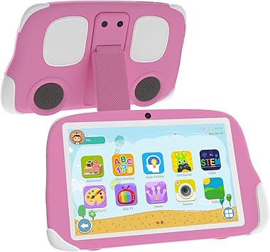 BYANDBY Tablet for Kids, Android 12 Tablet, 8 inch and 1280×800 HD Touch Screen, 2+32GB, 128GB Expand Tablet PC, Bluetooth, Wi-Fi, GMS, Dual Camera (Pink)