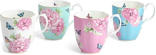 Royal Albert Miranda Kerr by 1067801 Lot de 4 tasses en céramique Doré