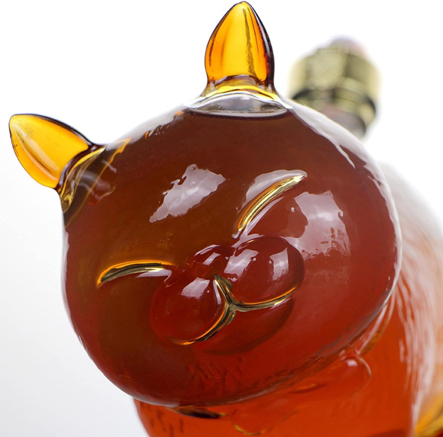 Amazon | Gugrida ウイスキーデキャンター、高硅硼ガラス製、キャット