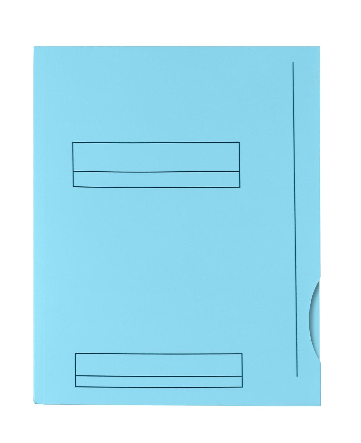 50 sotto-cartella Oxford HV 2 alette A4 Kraft blu pastello