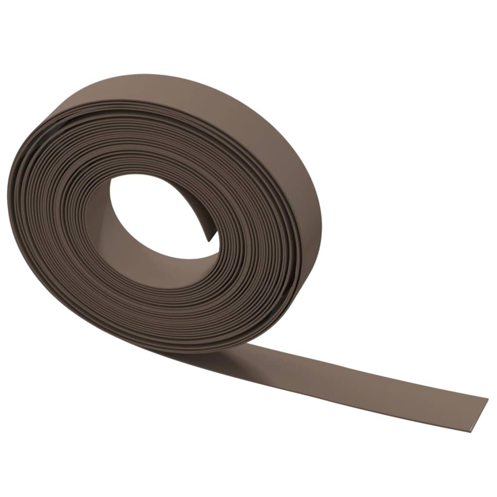Bordi per prato, 5 pezzi, delimitazione da giardino in polietilene resistente, marrone, 10 metri di lunghezza e 10 cm di altezza, ideali per delimitare aiuole e vialetti