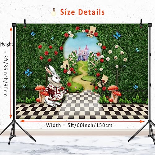Fondo Wonderland para Fotografía de Cumpleaños 5x3ft miniatura 5