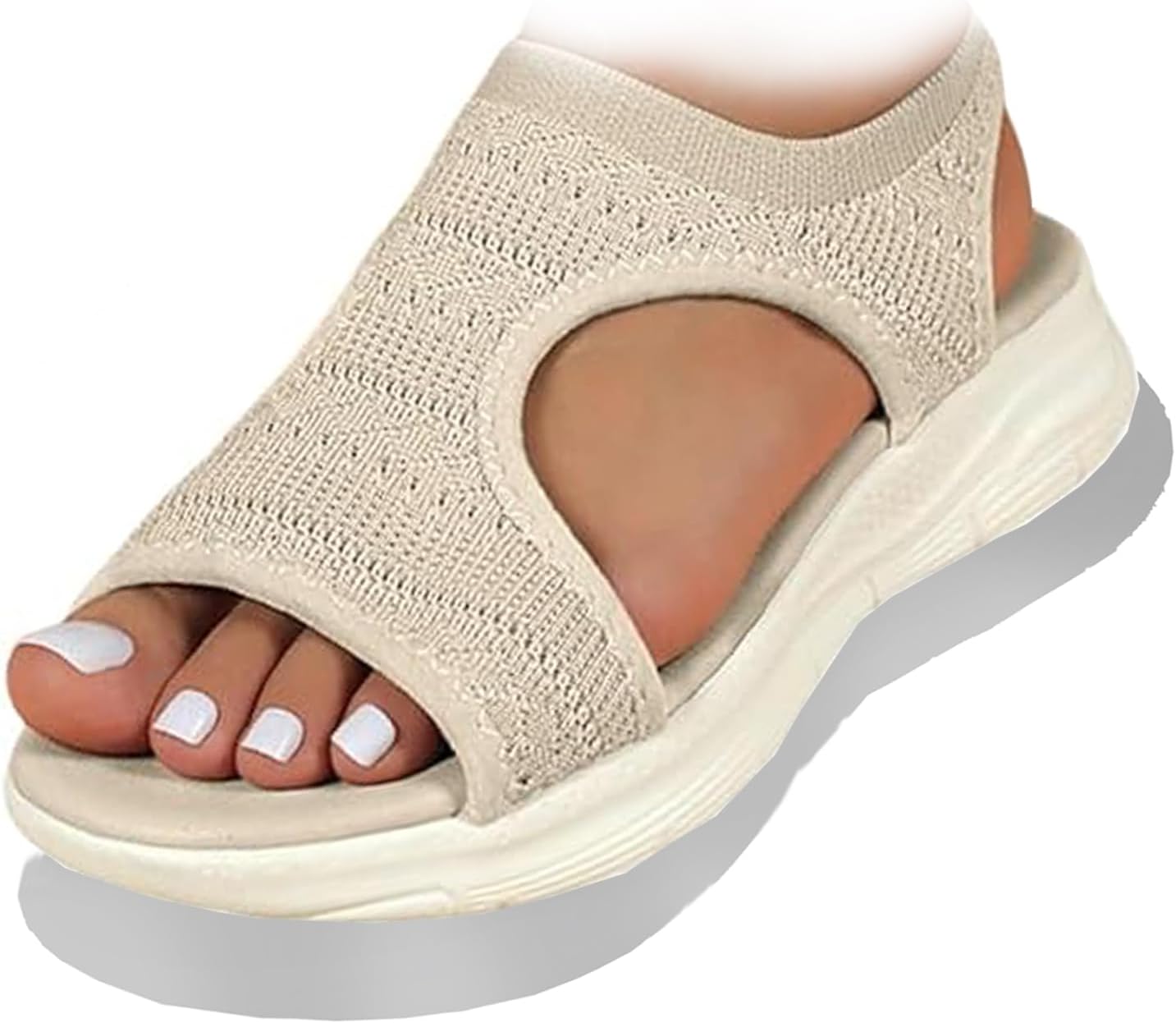 Orthopedic Sandals for Women, Sandals with Arch Support, Summer Casual Washable Slingback Comfy Platform Chunky Sandal