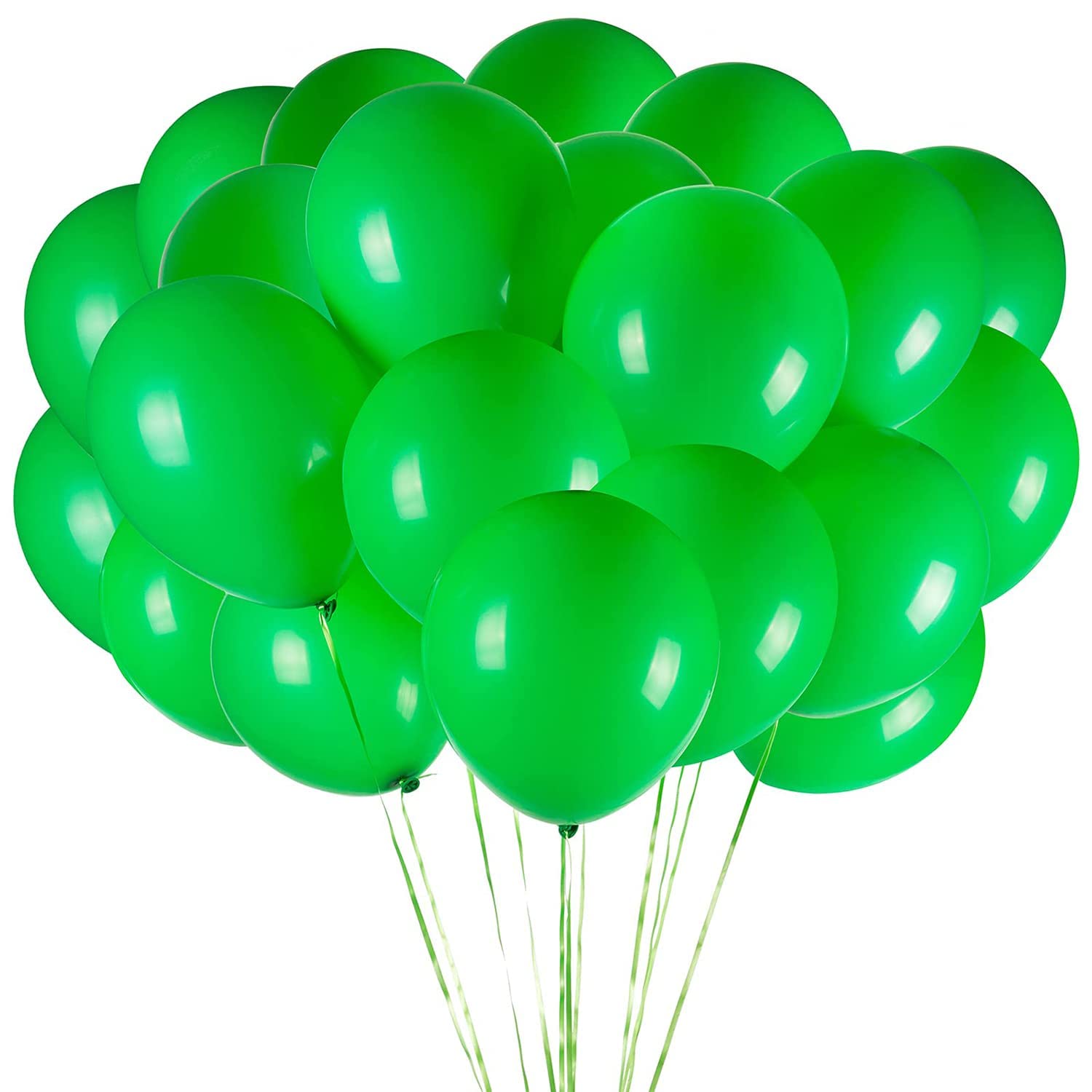 Luftballons Grün - 100 Stück 30 cm / 12 zoll Helium Ballons - Grün Latex Luftballon für Geburtstag, Hochzeit, Babyparty, Halloween Oder Weihnachten party Deko