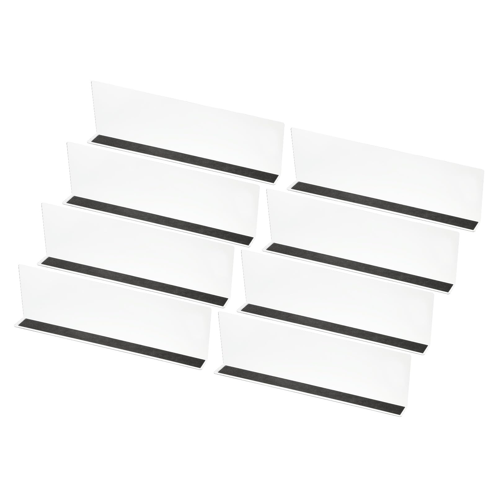 PATIKIL 8 Pack Shelf Dividers for Closet Organization, 15.8x1.6x4.8 Acrylic Magnetic Closets Separator Kitchen Cabinet Shelves Under Bed Blocker for Bedroom Kitchen Office, Clear