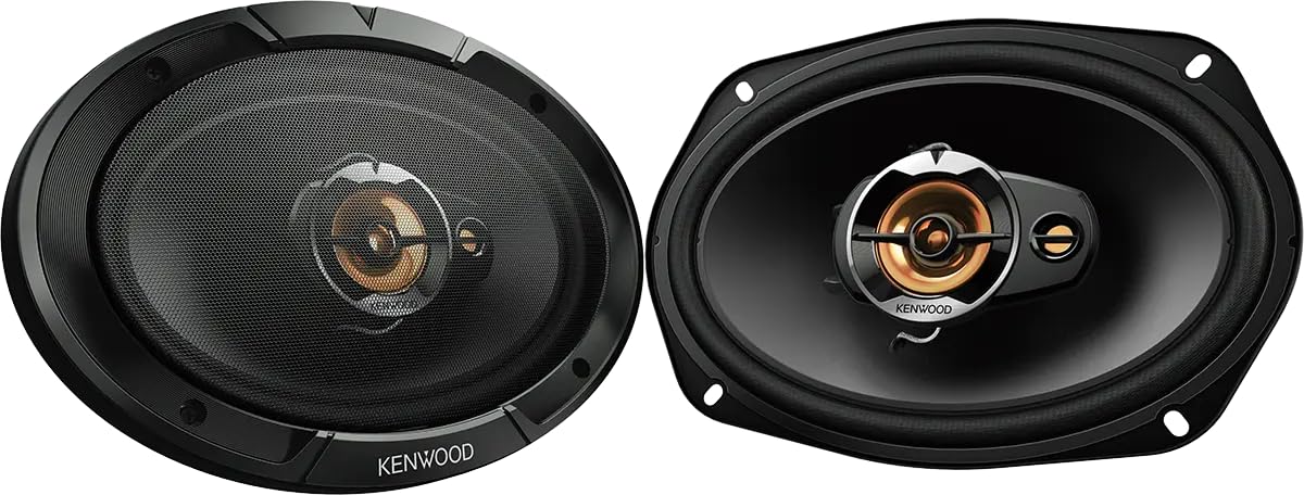 Kenwood KFC-S6977EX Stage Sound Series, 6 x 9 Zoll 3-Wege-Autolautsprecher, 500 W Spitzenbelastbarkeit, 80 W RMS, 4 Ohm, 50 mm Kalottenhochtöner & 12 mm Superhochtöner, inkl. Abdeckung, 2 Stück