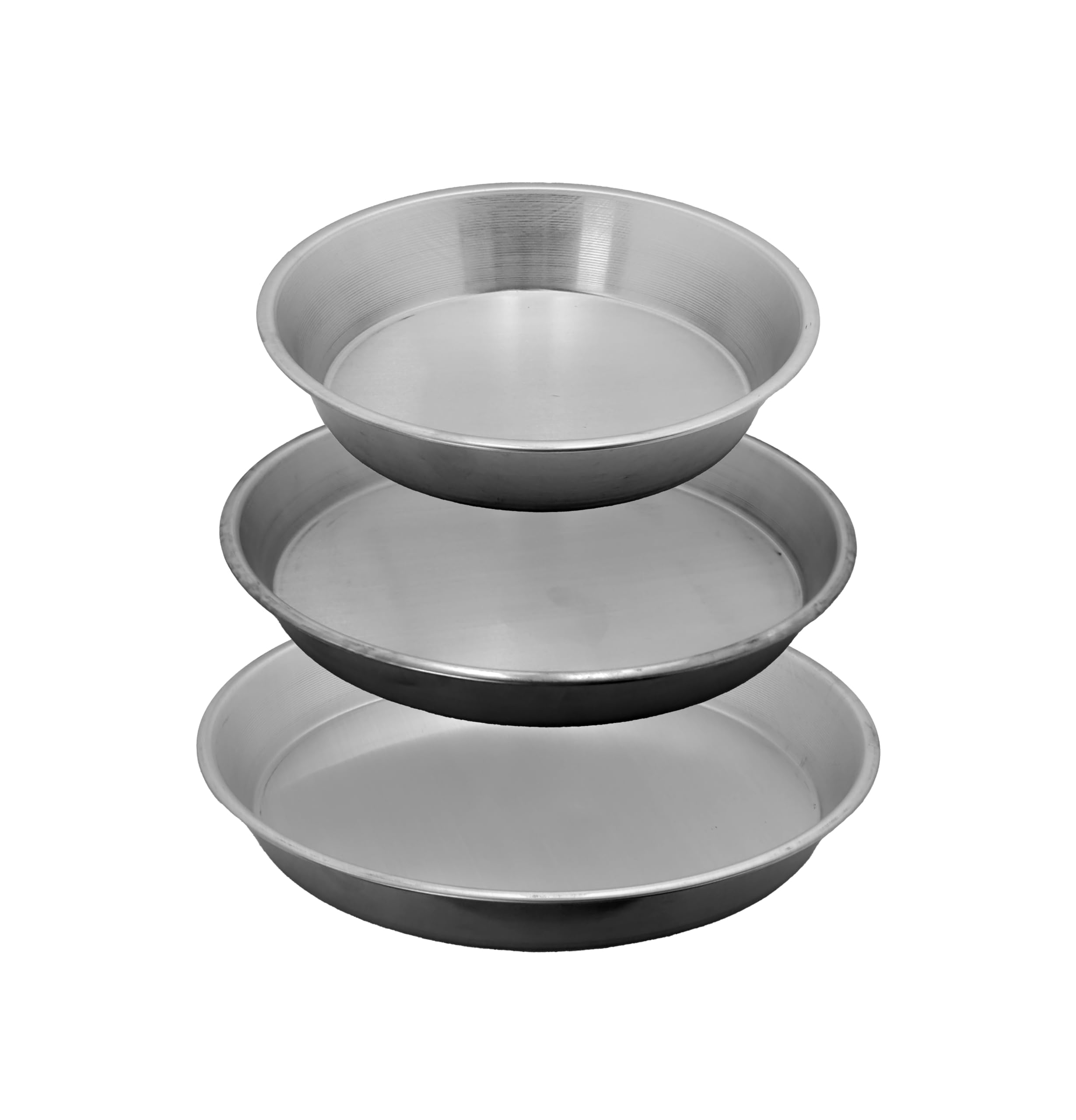 Set 3 Ruoti In Alluminio Per Dolci Napoletani - 24, 28 E 30cm Per Pastiera E Migliaccio