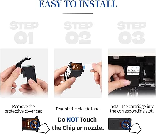 Miniatura 3 de PG-243 CL-244XL - Cartuchos de tinta de repuesto para Canon PG-243 CL-244XL 243XL 244XL Combo de color negro para impresora Cannon Pixma TS3122