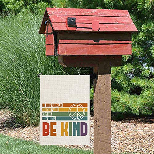 Pingpi PINP-GDFG-B1133 Be Kind Garden Flag, Faux Burlap Garden Flag thumb #4