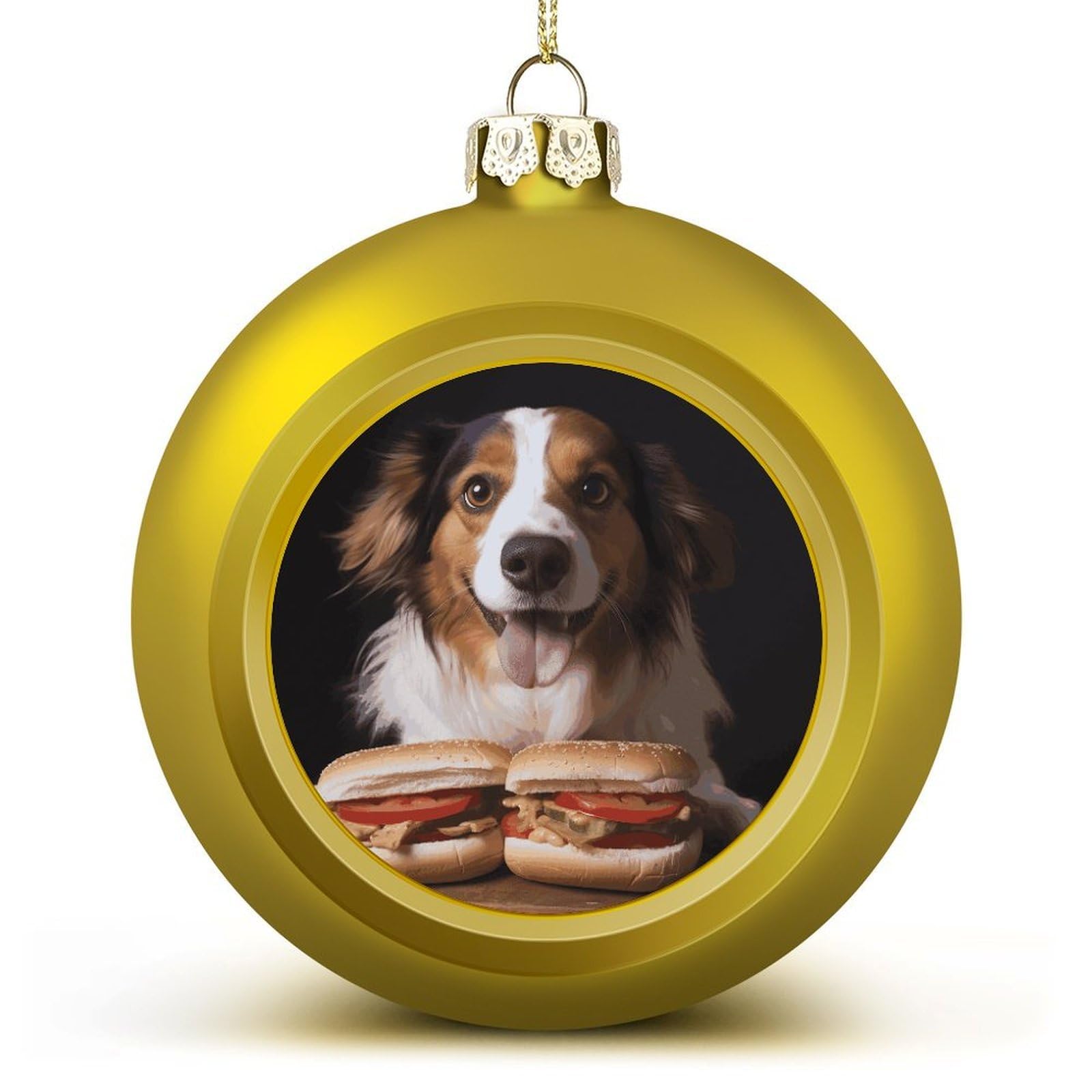 Boules de Noël chien hot-dog pour partager la joie des fêtes avec vos proches
