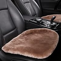 Vista 7 de LLB Fundas de asiento acolchadas de piel de oveja genuina para coches, camiones, SUV, protector de asiento cómodo, almohadilla para el asiento