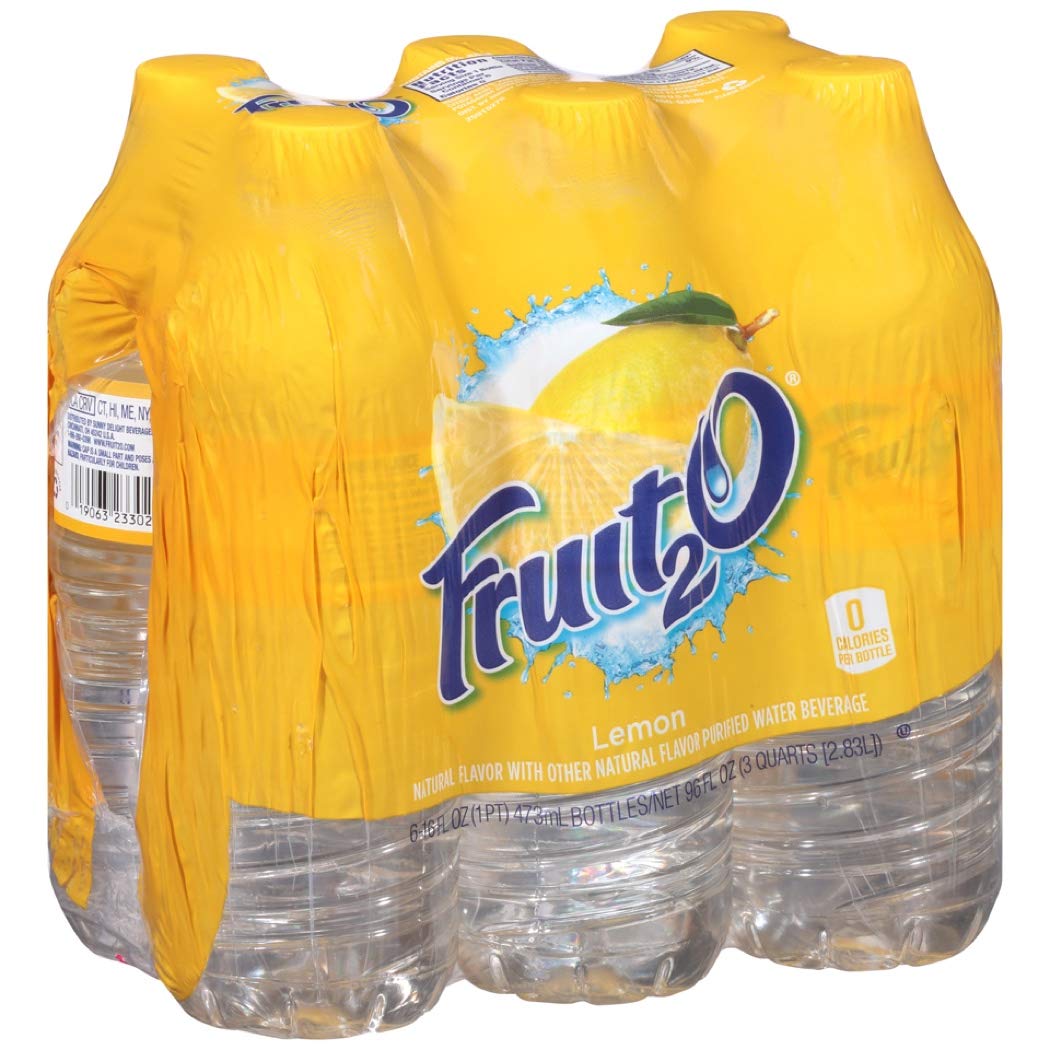 Amazon.com : Fruit2O Zero Calorie Flavored Water, Lemon, 6 Count